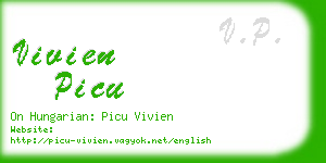 vivien picu business card